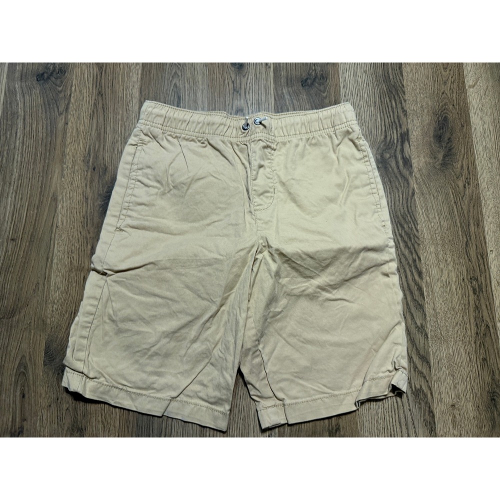 Sonoma Chino Shorts Boys M 10/12 Tan Kids Elastic Waist Cotton Excellent